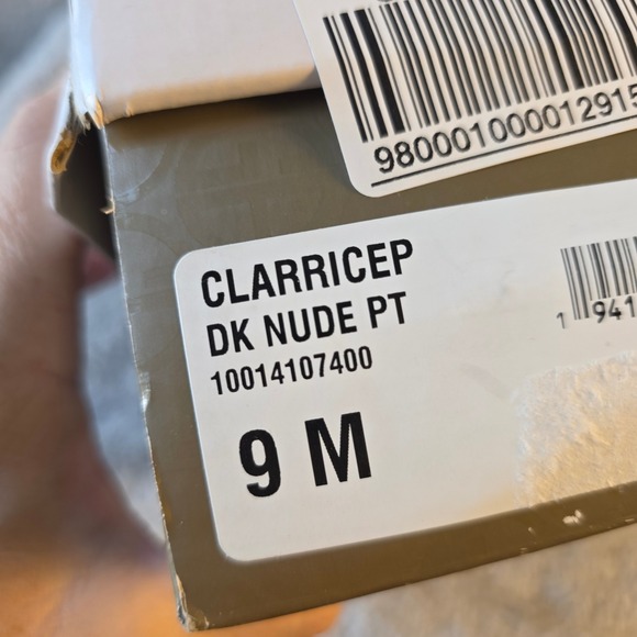 Giani Bernini Clarrice Dark‎ Nude Patent Ankle Strap Heels Sandals Size 9M New - Picture 9 of 9